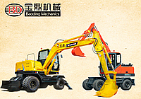 宝鼎轮式挖掘机80型号将该款新一代产品